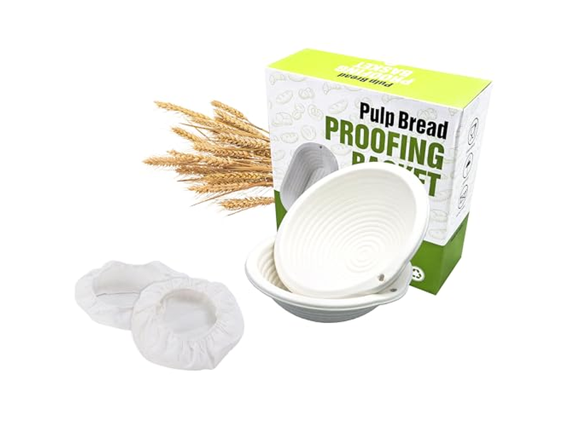 Bannetons para Fermentação de Sourdough Kit de Cesta de Pão 9 Peças Água Química