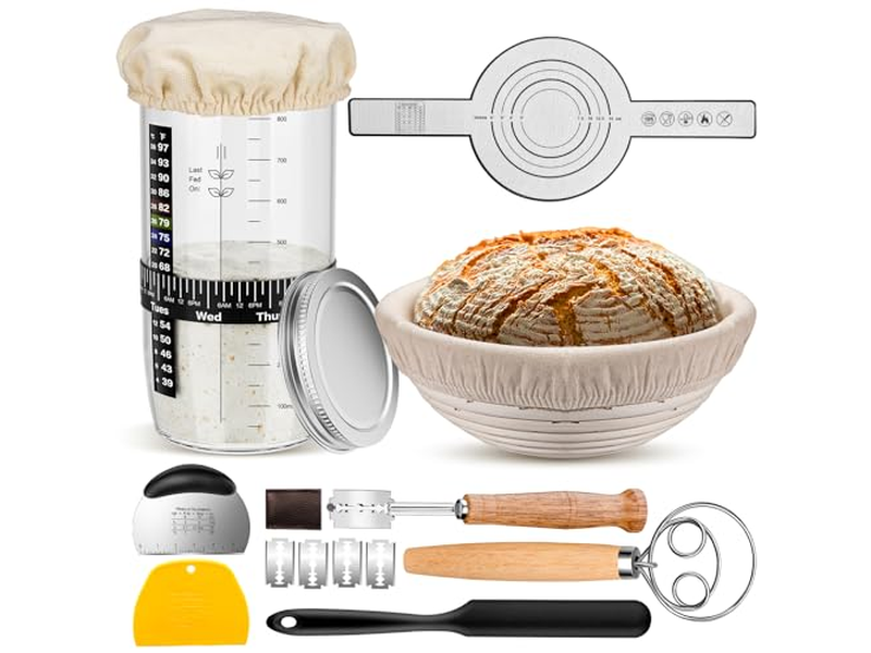 Forros de Tecido para Cestas Cesta de Panificação Circular Aquecedor de Pão com Pedra em Massa