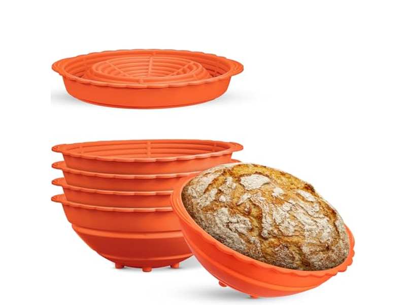 Cesta de Fermentação Pão Bannetons Cestas de Fermentação Banneton 10 Polegadas Conjunto de 2