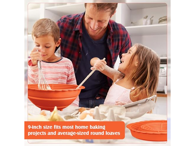 Cesta de Fermentação Pão Bannetons Cestas de Fermentação Banneton 10 Polegadas Conjunto de 2