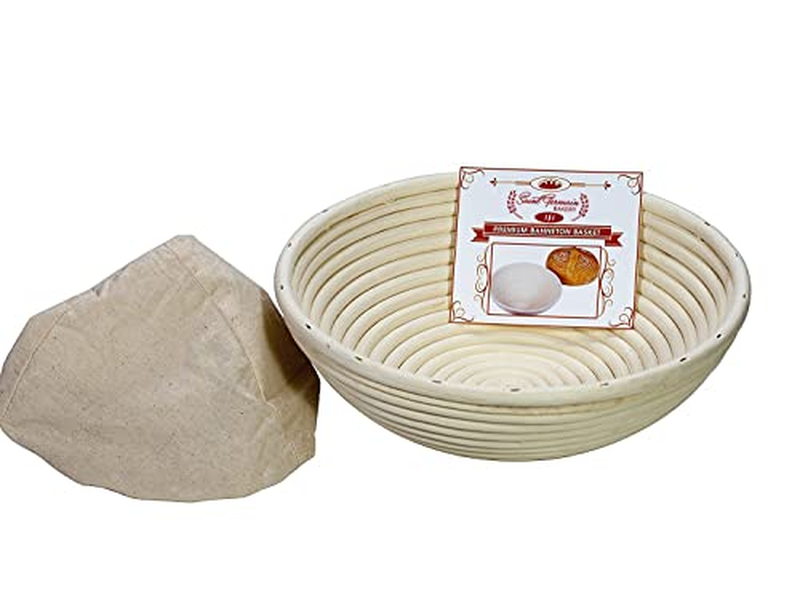 Cesta Banneton Premium Redonda para Pão da Saint Germain Bakery com Forro