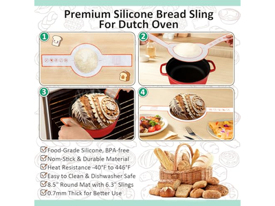 Cesta Banneton de 9 Polegadas para Massa de Pão Sourdough Conjunto de Ferramentas de Panificação Redondo