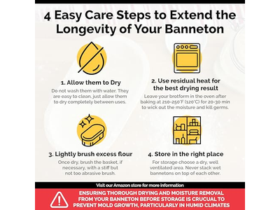 Cesta de Banneton Redonda de 9 Polegadas com Forro Cestas de Pão em Crescimento