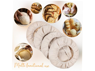 Utensílios de Fabricação de Pão e Massa Cesta com Tampa Conjunto de 2