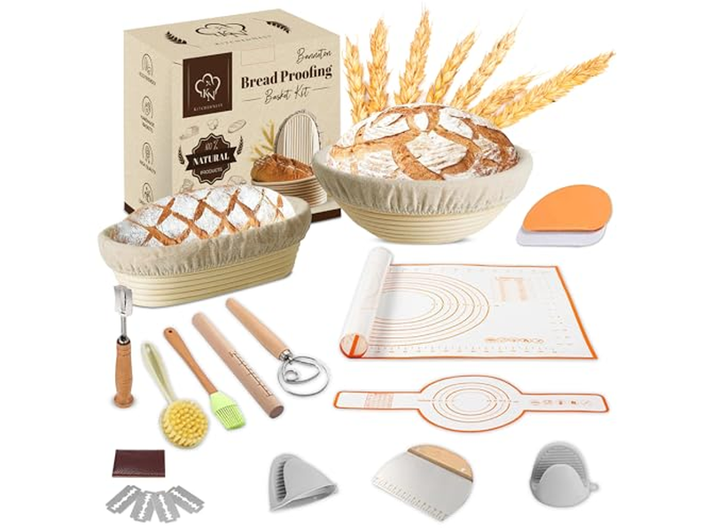 Ferramentas de Panificação Tapetes Cesta de Pão de Madeira Fermentação com Tampa Prime