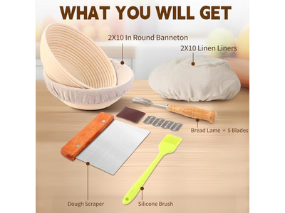 Acessórios Banneton Conjuntos de Suprimentos de Panificação de Pão Capas de Forro de Pano