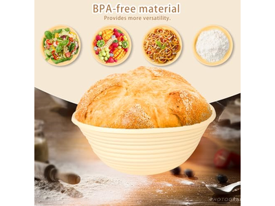 Banneton para Pão Artesanal Usando pela Primeira Vez 10 Polegadas Cobertura Oval 8 Peças Forro