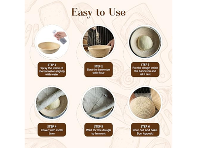 Kit Banneton Pacote Mini Oval 250g 750g Melhor Forro Redondo de Rattan de Salgueiro