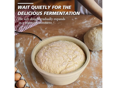 Cesta de Fermentação Banneton com Pano Cestas de Pão de Tigela de Rattan de Salgueiro do Vietnã