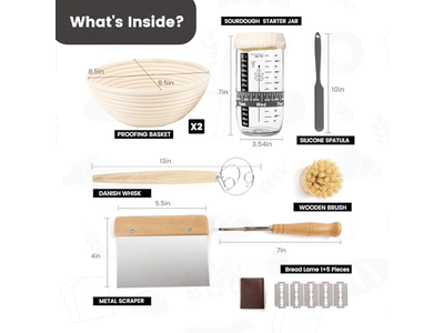 Banneton de Vime Salgueiro 6 Polegadas Cesta de Fermentação Banetton Benetton Bambu