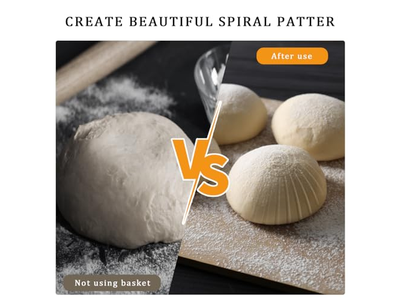 Cestas de Fermentação de Pão Bannetons Conjunto de Cestas Banneton Redondas Quentes Oval 25Cm