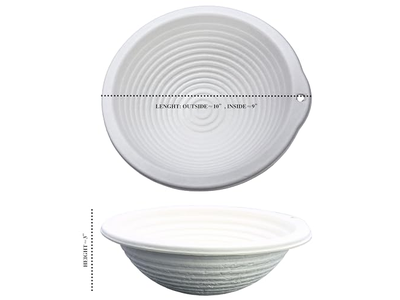 Bannetons para Fermentação de Sourdough Kit de Cesta de Pão 9 Peças Água Química