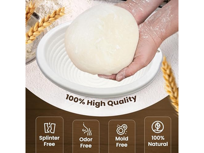 Bannetons para Fermentação de Sourdough Kit de Cesta de Pão 9 Peças Água Química