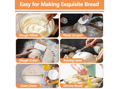 Cesta de Panificação Scone Brownie Bolo Muffins Pão de Madeira Sourdough Baton