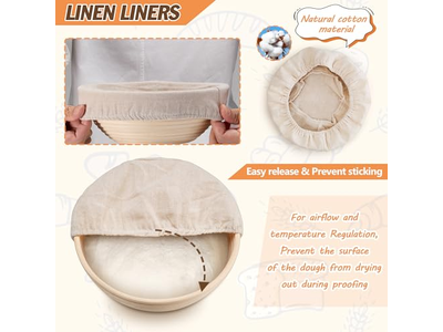 Cesta de Panificação Scone Brownie Bolo Muffins Pão de Madeira Sourdough Baton