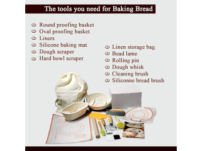 Cesta de Pão Benetton Fermentação Reutilizável com Tampa Miniatura Fermentação