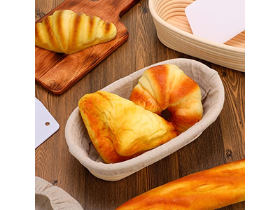 Cesta de Fermentação Benetton 23Cm Oval Redonda Forma de Massa Forro de Pão