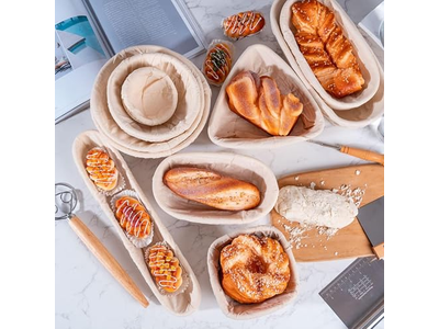 Melhor Banneton para Fermentação de Sourdough sem Limpeza de Farinha Forro Tigela Lavagem