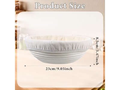 Cesta de Pão com Tampa Cestas de Fermentação Pano Fermentação