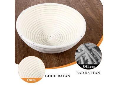 Cesta de Pão com Tampa Cestas de Fermentação Pano Fermentação