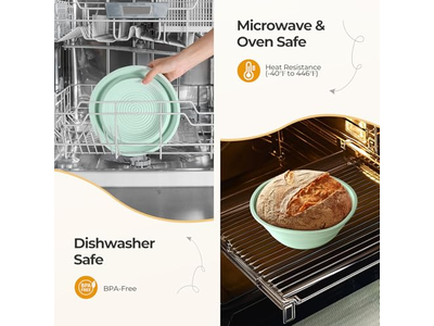 Cestas de Pão para Servir com Pano Banneton Cesta de Fermentação Raspador Lame