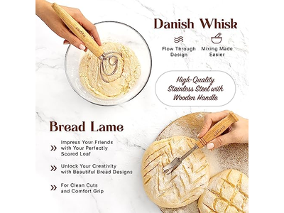 Conjunto de Ferramentas de Mistura de Pão Raspador de Massa Plástico com Pano para Padeiro