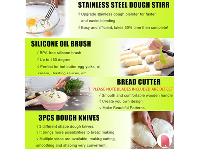 Cestas de Fermentação de Pão para Sourdough Cana Banneton Cesta 9 Polegadas