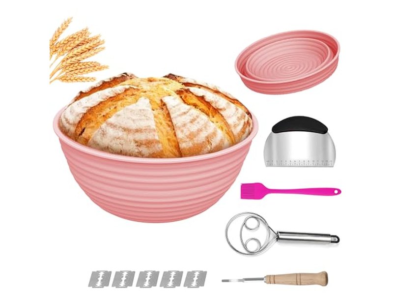 Cesta de Fermentação de Pão Reutilizável Sourdough Starter Compre Pano de Cobertura