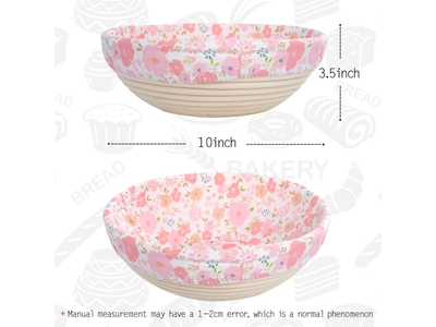 Cesta de Fermentação Brotform Banneton Formato de Coração Cestas de Pão para Fabricação