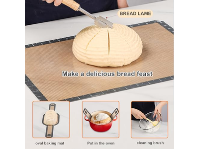 Cestas de Pão Baratas Cesta Aquecida Dobrável Redonda Sourdough Benneton Fermentação