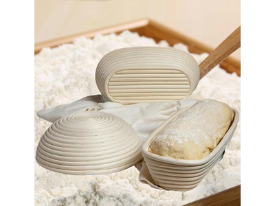 Fabricante da China Cesta de Fermentação de Pão Banneton Raspador de Massa Bambu