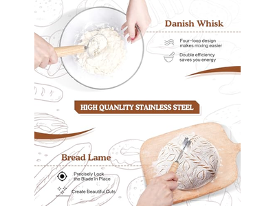 Forros de Tecido para Cestas Cesta de Panificação Circular Aquecedor de Pão com Pedra em Massa