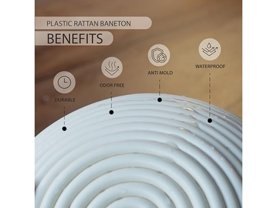 Caixa de Fermentação de Massa Cesta de Pão Miniatura Kits Iniciais Sourdough