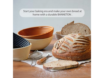 Caixa de Fermentação de Massa Cesta de Pão Miniatura Kits Iniciais Sourdough