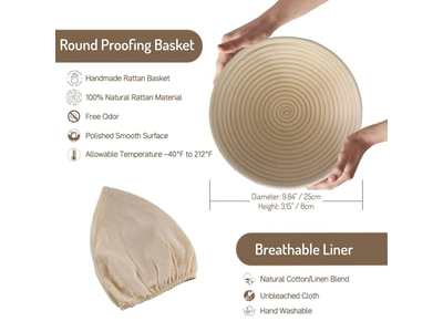 Cesta de Fast Food Hambúrguer Fermentação de Pão 11 Polegadas Tampa de Fermentação de Massa