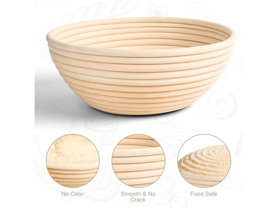 Banneton de Boa Qualidade Chefes de Pão Francês Forradas com Linho Pequenas Redondas Croissants