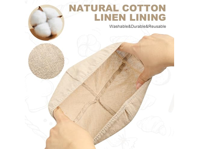 Banneton de Boa Qualidade Chefes de Pão Francês Forradas com Linho Pequenas Redondas Croissants