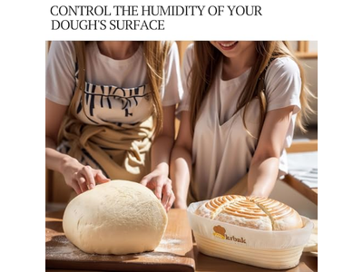 Tigela de Pão de Rattan Indonésio para Panificação de Sourdough