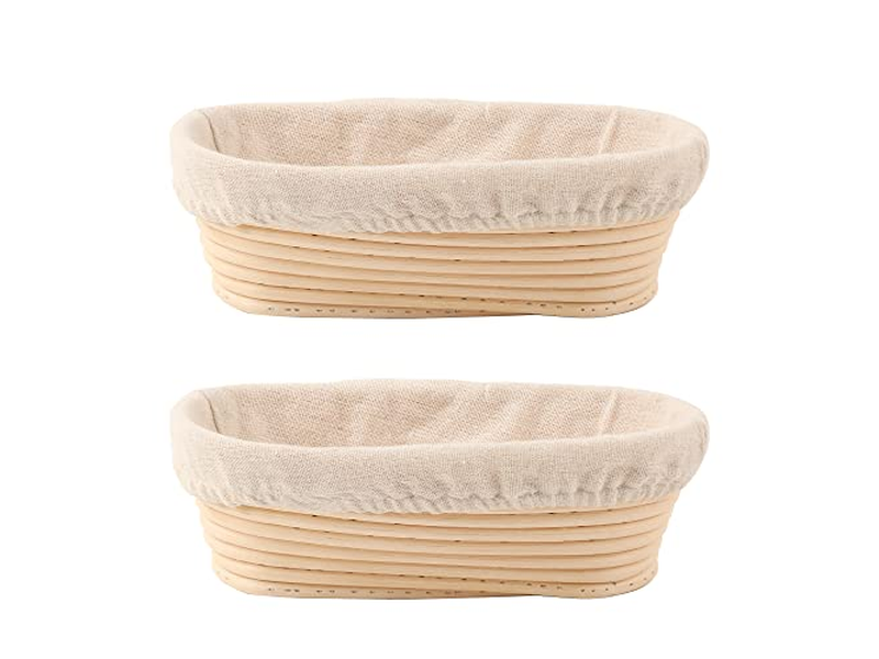 Kit de Pão Banneton Triangular Sourdough Retângulo Cana Multi Tamanho